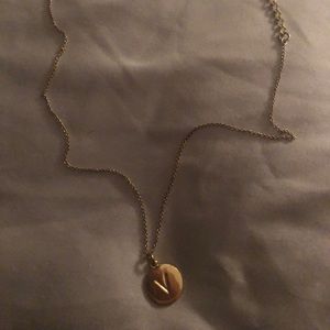 Gold Kate Spade “V” necklace